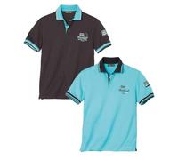 ATLAS FOR MEN - Polo Uomo Manica Corta - Set di Polo per Uomo - Cotone e Poliestere - Taglio Moderno e Sportivo-Chic - Disponibile nelle Taglie Grandi