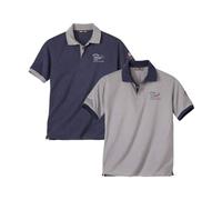 ATLAS FOR MEN - Polo Uomo Manica Corta - Set di Polo per Uomo - Cotone e Poliestere - Taglio Moderno e Sportivo-Chic - Disponibile nelle Taglie Grandi