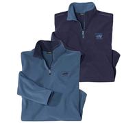ATLAS FOR MEN - Set di 2 Maglioni in Micropile - 4XL