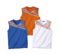 ATLAS FOR MEN - Set di 3 T-Shirt Senza Maniche - XXL