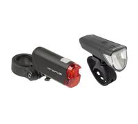 Atlas K51 - Set di luci a LED per bicicletta, 30/15 lux, codice della strada tedesco M-WAVE