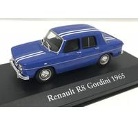 Atlas Renault R8 Gordini 1965 1/43 Scala Die Cast Modello Blu Su Plynth IN Case