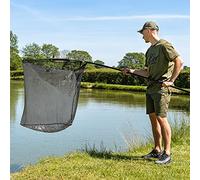 ATLAS Retino Da Pesca 107cm - Pieghevole | A Due Pezzi | Rete Con Manico In Carbonio | Guadino In Due Parti | Accessori Per Carpe | Attrezzatura Per Pescare