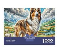Atlas Shepherd 1000 Pezzi Carta Ecologica Resistente Puzzle Premium Adorable Pet Impossibilmente Difficile Gioco Creativo Puzzle Regali Per Famiglia E Amici 38x26cm/1000pcs