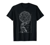 Atlas Titan con Globo Celeste Mitologia Greca Storia dell'Arte Maglietta