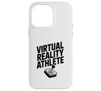 Atleta di realtà virtuale: campione di gioco in attrezzatura VR Custodia per iPhone 14 Pro Max