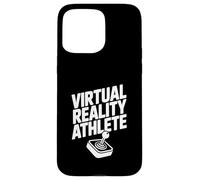 Atleta di realtà virtuale: campione di gioco in attrezzatura VR Custodia per iPhone 15 Pro Max