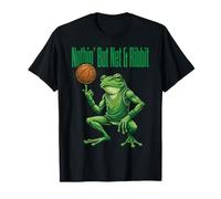 Atleta Divertente Campo da Basket Nient'altro Che Net & Ribbit Frog Maglietta