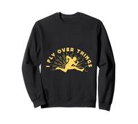 Atleti di Atletica Leggera I Fly Over Things Athletic Felpa