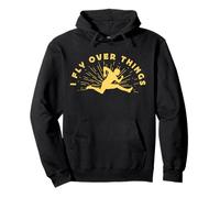 Atleti di Atletica Leggera I Fly Over Things Athletic Felpa con Cappuccio