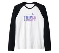 Atletica con Salto Triplo Maglia con Maniche Raglan