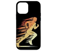 Atletica grafica Retro Running Guy per ragazzi Custodia per iPhone 12 mini