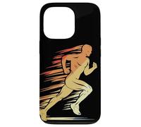 Atletica grafica Retro Running Guy per ragazzi Custodia per iPhone 13 Pro