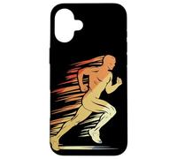Atletica grafica Retro Running Guy per ragazzi Custodia per iPhone 16 Plus