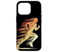 Atletica grafica Retro Running Guy per ragazzi Custodia per iPhone 16 Pro