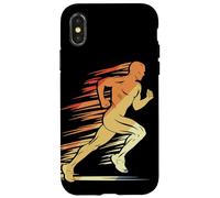 Atletica grafica Retro Running Guy per ragazzi Custodia per iPhone X/XS