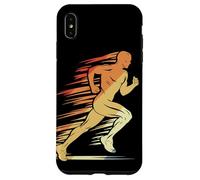 Atletica grafica Retro Running Guy per ragazzi Custodia per iPhone XS Max