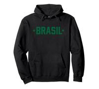 Atletica Varsity Brasil Verde Felpa con Cappuccio