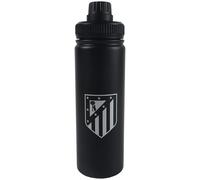CyP Brands - Atletico Madrid, bottiglia in acciaio, 750 ml, tanica, borraccia nera, prodotto ufficiale