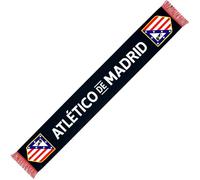 Atletico de Madrid Sciarpa ufficiale nera con scudo e testo ricamato, ideale per mostrare la tua passione rossiblanca in ogni occasione.