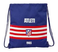 ATLETICO DE MADRID - Zaino a sacco piatto, grande, ideale per bambini di diverse età, comodo e versatile, qualità e resistenza, 35 x 40 cm