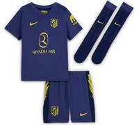 Atlético Madrid 2025/26 - Maglia da calcio Stadium Away Nike Replica 3 pezzi per bambini più piccoli, Binary Blue/Vibrant Yellow, HJ5614-424, L