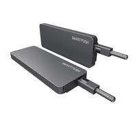 ATM Ammortizzatore Push to Open Strong per Ante 17-22 kg 2 Pezzi Antracite | Paracolpi per Mobili, Sistema Tip-On, Chiusura Silenziosa, Installazione su Porte, Finitura Scura, per Uso Quotidiano