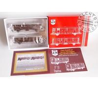 ATM CF CF 05.00B-1 - H0 1:87 - coppia di carri postali e messaggeri FS livrea ca