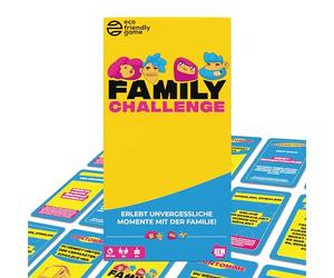 ATM Gaming Family Challenge - Gioco di società e famiglia - Domande divertenti e sfide per bambini e adulti - Gioco di carte a partire dagli 8 anni - perfetto come gioco di viaggio in vacanza