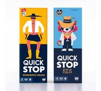 ATM Gaming QUICKSTOP Original + QUICKSTOP Kids - Gioco di Carte per tutte le età - Da 2 a 7 Giocatori - Divertente e Veloce - Età 7+