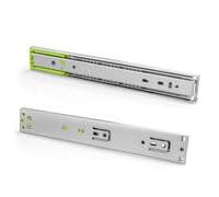 ATM® Guide Scorrevoli a Sfera con Chiusura Ammortizzata | Lunghezza 600 mm, Estensione Totale, Capacità 40 kg | Binari per Cassetti in Acciaio per Cucina | 4 Pezzi (S+D) | Dimensioni: 600x12,7x45 mm