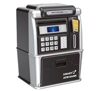 ATM MACCHINE, BANCA KILS - Casella di denaro elettrico protetto da password | Giochi di novità, riconoscimento delle monete, giocattoli per l'apprendimento e educazione elettronica per i