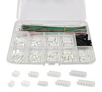 ATMLCOER ZH - Kit di connettori JST da 1,5 mm, 140 pezzi, con 150 cavi pre-crimpati 28 AWG, 2/3/4/5/6/7/8/9/10 pin, adattatore JST