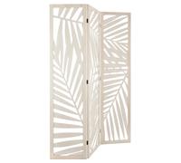 Atmosfera Biombo 'Feuille' Separatore ambientale in legno bianco 170 cm