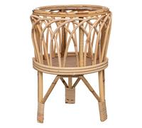 Atmosfera Fioriera Carmen Piede in rattan decorativo etnico beige