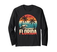 Atmosfera retrò sulla Spiaggia a Strisce costiere della Florida Maglia a Manica