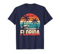 Atmosfera retrò sulla Spiaggia a Strisce costiere della Florida Maglietta