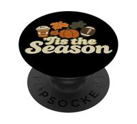 Atmosfere autunnali accoglienti | Grafica autunnale della stagione della zucca di PopSockets PopGrip Adesivo