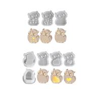 Atmosfere Sagome Luce Stampo In Silicone Per Ornamento Cavo Candeliere In Gesso Forniture La Creazione Gioielli Sagome Gufi L'artigianato