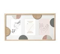 Atmosphera - Cornice a battente con 3 foto 45 x 24 cm