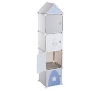 ATMOSPHERA CREATEUR D'INTERIEUR - Armadietto per Bambini Colonne Grigio 34x139cm