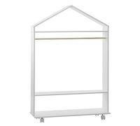 ATMOSPHERA CREATEUR D'INTERIEUR - Armadio per bambini su rotelle, bianco 78x126cm