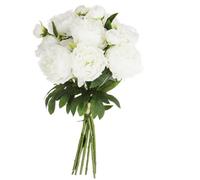 ATMOSPHERA CREATEUR D'INTERIEUR - Bouquet di 13 peonie artificiali bianche H50cm