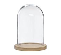 ATMOSPHERA CREATEUR D'INTERIEUR - Cloche in vetro e legno H26cm