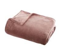 ATMOSPHERA CREATEUR D'INTERIEUR - Coperta di flanella rosa 130x180cm