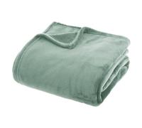 ATMOSPHERA CREATEUR D'INTERIEUR - Coperta ollis in flanella verde celeste 230x180cm