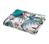 ATMOSPHERA CREATEUR D'INTERIEUR - Copriletto Bart stampa giungla blu anatra 240x220cm