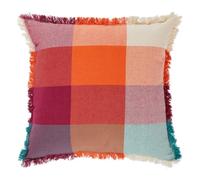 ATMOSPHERA CREATEUR D'INTERIEUR Cuscino con frange Yucatan 45 x 45 cm Madras