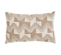 ATMOSPHERA CREATEUR D'INTERIEUR - Cuscino floe in lino beige 58x38cm