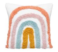 ATMOSPHERA CREATEUR D'INTERIEUR - Cuscino per bambini arc-en-ciel in cotone 40x40cm